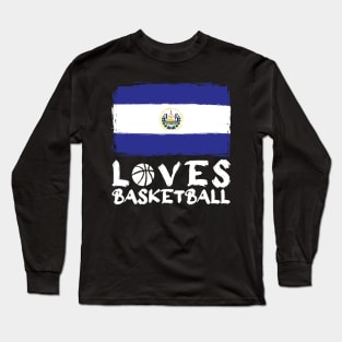 El Savador Loves Basketball Long Sleeve T-Shirt